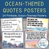 Ocean Themed Quote Posters | Beach and Coastal Classroom Decor