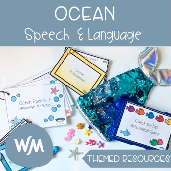 Preview of Ocean Themed Speech & Language Activities
