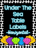 Ocean Themed Table/ Group Signs (Classroom Decor)