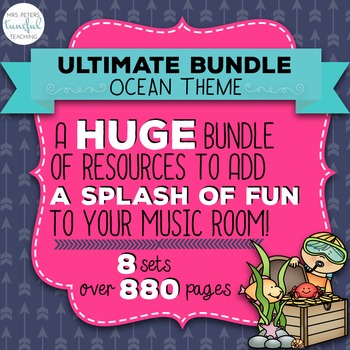 Preview of Ocean Themed ULTIMATE Classroom Bundle
