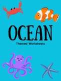 Ocean Themed worksheets for the summer