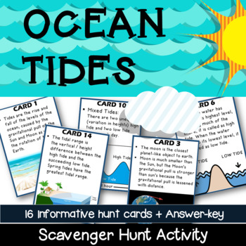 Preview of Ocean Tides Activity: Scavenger Hunt | Ocean Water Movement- Printable & Digital