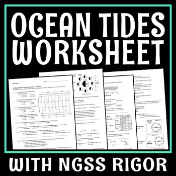 Preview of Ocean Tides Worksheet Standardized Test Practice NGSS ESS1-2