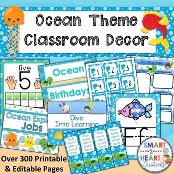 Ocean Theme: Classroom Décor Bundle for Back to School — THE CLASSROOM NOOK
