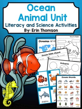 Preview of Ocean Animal Unit ~ Literacy and Science Activities