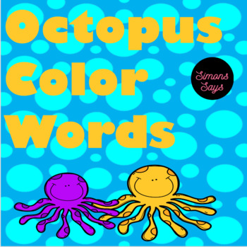 Preview of Ocean Unit Color Words