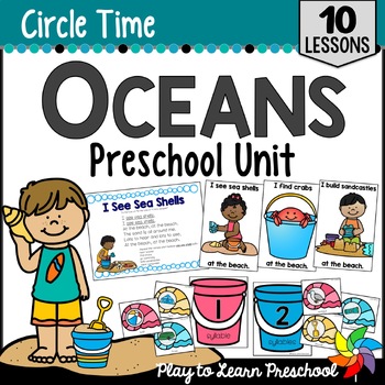 Preview of Ocean Sea Beach Summer Activities Lesson Plans Unit for Preschool Pre-K