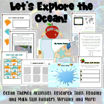 Preview of Ocean Unit Study | Learning About the Ocean