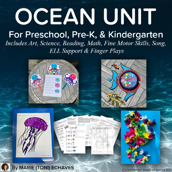 Preview of Ocean Unit for Preschool, Pre-K, Kindergarten