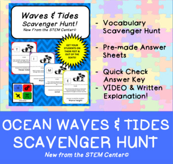 Preview of Ocean Waves & Tides Scavenger Hunt