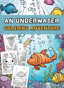 Preview of Ocean Wonders: An Underwater Coloring Adventure. Coloring Pages.