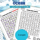 Ocean Word Search for Kids - Beach Day Activity - Last Wee