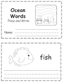 Ocean Words Trace & Write Book