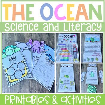 Preview of Ocean Animals Worksheets and Printables Kindergarten Ocean Activities | Science