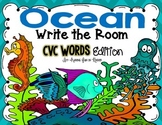 Ocean Write the Room - CVC Words Edition