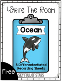 Ocean - Write the Room - FREEBIE