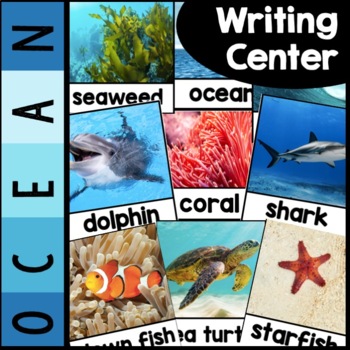 Preview of Ocean Writing Center | Nonfiction Pictures | Real Pictures | Editable