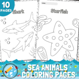 Ocean and Sea Animals Coloring Pages | Sea Life Coloring Sheets