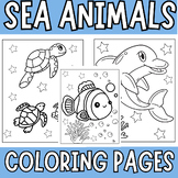 Ocean and Sea Animals Coloring Pages - Summer Coloring She