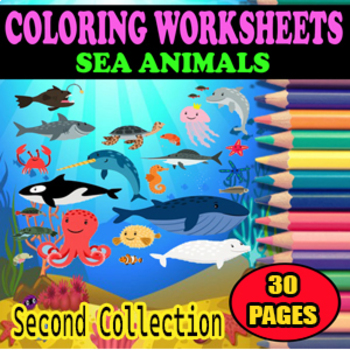 ocean animals coloring sheets teaching resources tpt