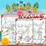 Ocean and Summer Creatures Coloring Pages.