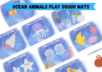 Free Under the Sea Playdough Mats - Lemon and Kiwi Designs