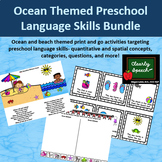 Preview of Ocean/Beach/Summer Elementary Language Activity Bundle