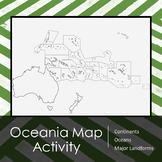 Oceania (Australia | Pacific Islands) Map Activity and Les