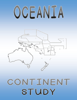 Preview of Oceania Continent Study - All 23 Oceanic Countries - Worksheets, maps and flags.