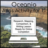 Oceania Countries Geography Atlas Activity for 1:1 Google 