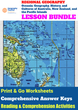 Preview of Oceania: Geography, History, & Cultures of Oceania Countries (12-LESSON BUNDLE)