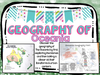Preview of Oceania Biome and Geography Hunt