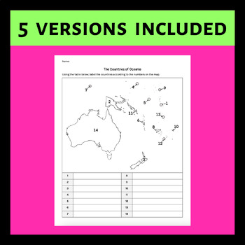 Oceania Map Quiz By Miss Bee S Bodega TPT   Original 7418397 2 