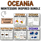 Oceania Theme Bundle for Montessori Inspired Geography Activities