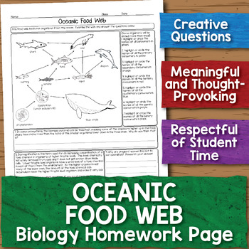 oceanic food web essay assignment