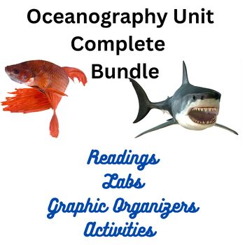 Preview of Oceanography Fun Activities, Labs, Directed Readings, Graphic Outlines