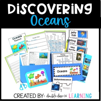 Preview of Oceans Biome Research Unit with PowerPoint