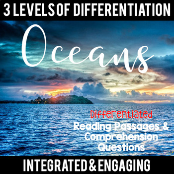 Preview of Oceans Differentiated Nonfiction Reading Passages