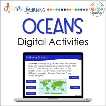Preview of Oceans Digital Activities in Google Slides™