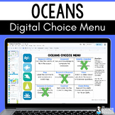 Oceans Choice Menu Digital Resource | Ecosystems and Biome