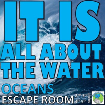 Preview of Oceans ESCAPE ROOM - 5 Oceans, 10 Challenges, Answer Key, Resource, Print & Go