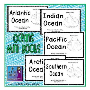 Preview of Oceans Mini Book Set (5 Emergent/Easy Readers)