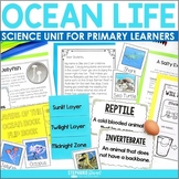 Oceans Unit - Ocean Animals Reading Passages, Vocabulary, 