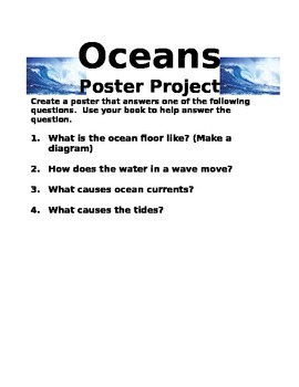 Oceans Poster Project