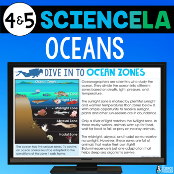 Preview of Ocean Animals Reading Passages & Writing | Science ELA Adaptations 4th 5th Grade
