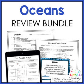 Preview of Oceans Review Bundle (SOL 4.7)