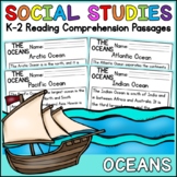 Oceans Social Studies Reading Comprehension Passages K-2