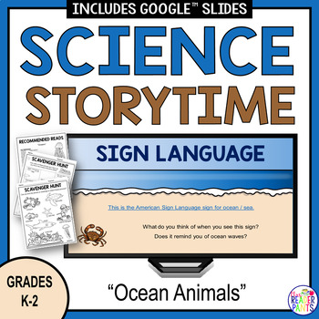 Preview of Science Storytime - Oceans - World Oceans Day - Classroom or Library Lesson
