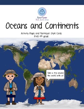 Preview of Oceans and Continents Activity Set