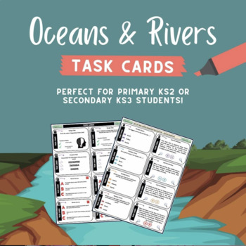 Preview of Oceans and Rivers Geography Digital Task Cards
